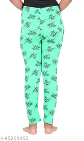 Colorful patterned maxi cotton women's track pant, ideal for leisure in Indian weather - Vimika lounge wear